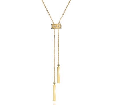 STAR JEWELRY（スタージュエリー）　K18 ネックレス SLIDE LARIAT NECKLACE
