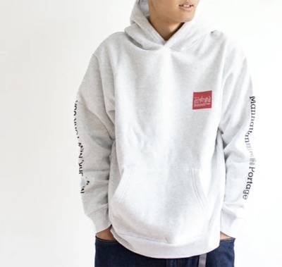 ManhattanPortage（マンハッタンポーテージ）　スウェットパーカー MP-M437 GRAY