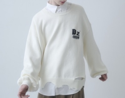 DOOPZ（ドープス）　Logo Damage Knit