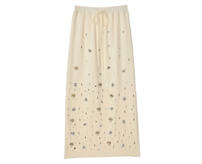 Ameri（アメリ）　BIJOU MOTIF SWEAT SKIRT