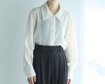 foufou（フーフー）　tricot shirts collar blouse