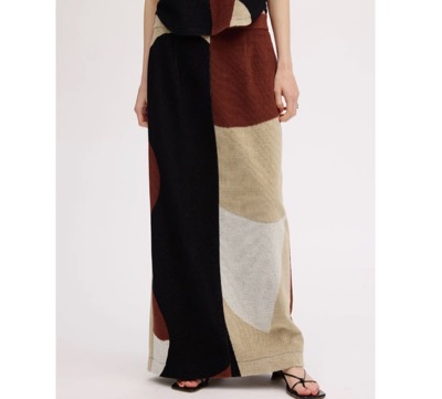 AMERI VINTAGE（アメリビンテージ）　GEOMETRIC COMFY PILE SKIRT
