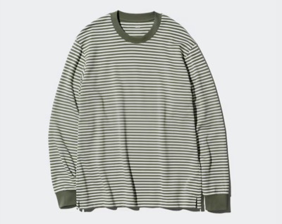 UNIQLO（ユニクロ）　エアリズムコットンボーダーTシャツ