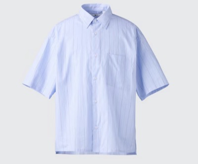 UNIQLO（ユニクロ）　ブロードオーバーサイズシャツ/ストライプ