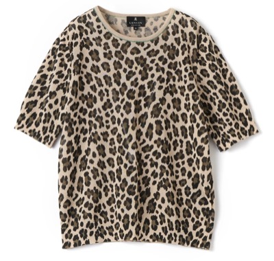 LANVIN COLLECTION（ランバン コレクション）　レオパードニットトップス