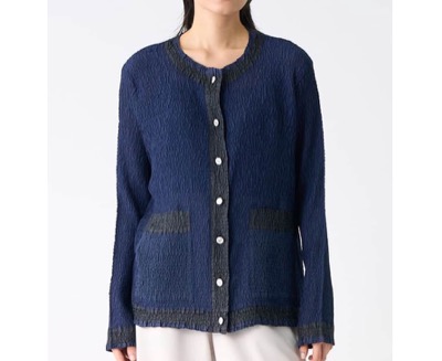 LANVIN COLLECTION（ランバン コレクション）　刺繍プリーツジャケット