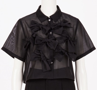 LAEMUSE（ラエミューズ）　SHEER RIBBON BLOUSE