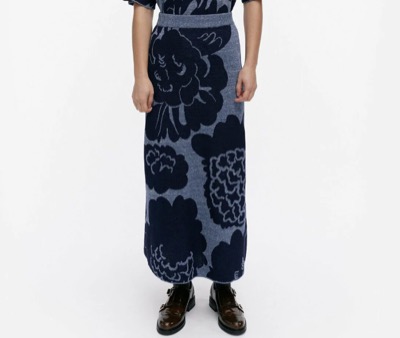 Marimekko (マリメッコ)　Sivellys Pioni ニットスカート