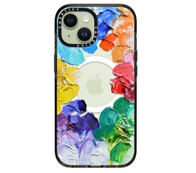CASETiFY（ケースティファイ）　インパクトケース iPhone 11 - Rainbow Color Wheel - クリア ブラック