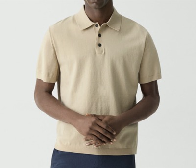 Theory（セオリー）　Cotton Light Twist Relax Polo Sweater