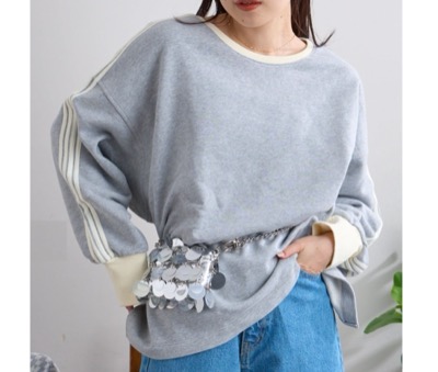 CIAOPANIC TYPY(チャオパニックティピー) ライン裏毛クルースウェット