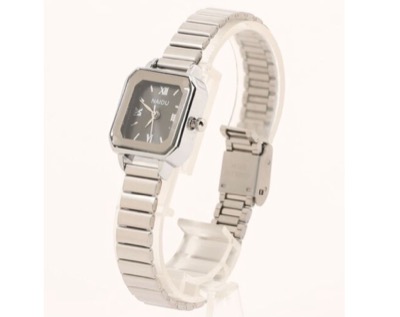 INASTUDIOS(イーナストゥディオス) シンプルスクエア シルバーウォッチ