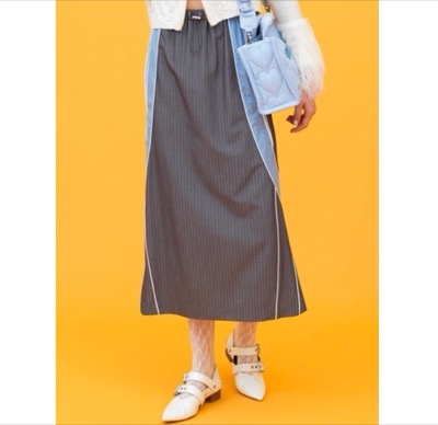 FURFUR(ファーファー) パッチワークトラックスカート