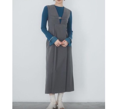 MURUA(ムルーア) フロントベルトジャンパースカート