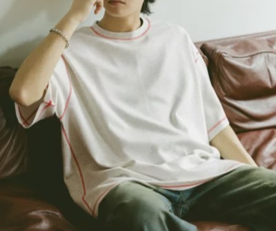 RAGEBLUE（レイジブルー）　カラーステッチ/ポンチTシャツ