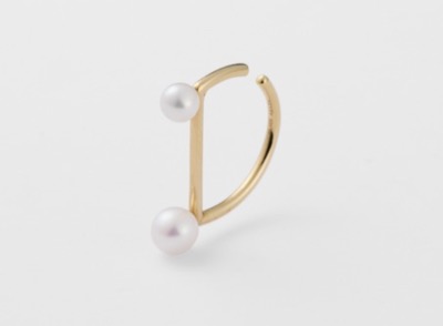 agete（アガット）　ゴールドパールイヤーカフ