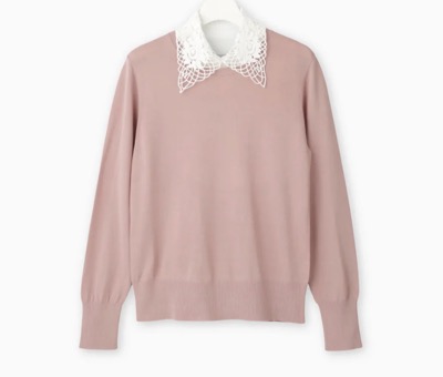 BEATRICE（ベアトリス）　ゴージャス襟付き14Gニット