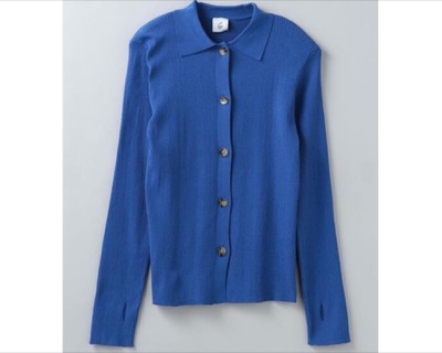 6（ROKU）　リブシャツカーディガン