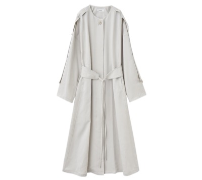 Aimeine（エイメン）　ノーカラートレンチコート