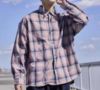 RAGEBLUE(レイジブルー) アソートチェックオーバーサイズシャツ