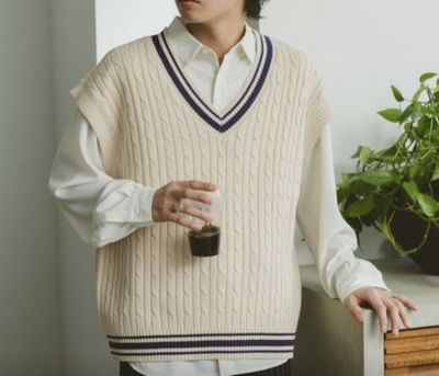 RAGEBLUE(レイジブルー) チルデンVネックニットベスト