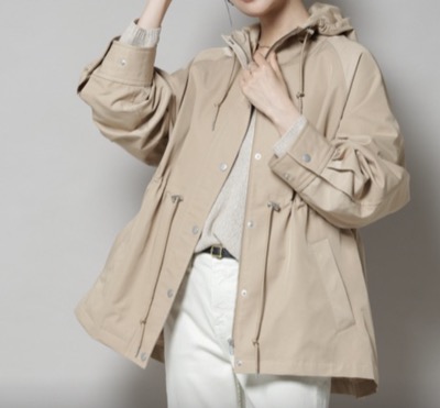 NANO universe（ナノユニバース）　撥水加工フードブルゾン