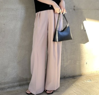 anuans（アニュアンス）　ツータックワイドパンツ