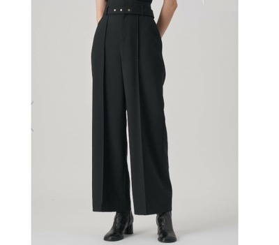 ANAYI（アナイ）　マットクロスワイドパンツ
