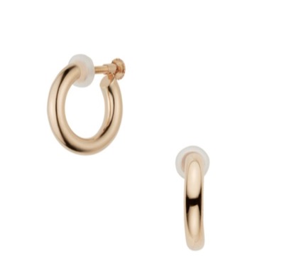 Vendome Aoyama（ヴァンドーム青山）　ピンクゴールド フープイヤリング