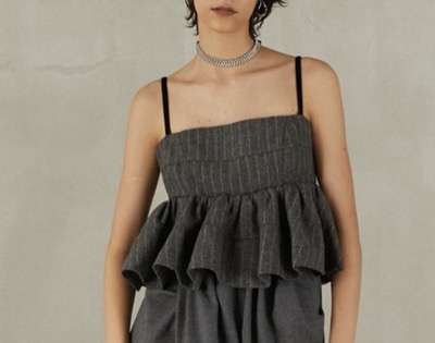 PRANK PROJECT（プランク プロジェクト）　ツイードペプラムビスチェ