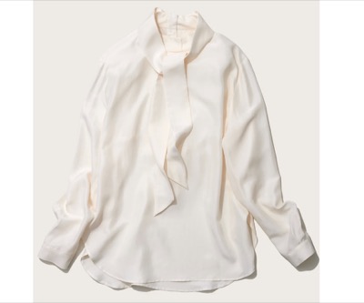 SOÉJU(ソージュ) シルクボウタイブラウス