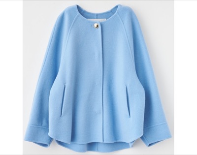 LOUNIE(ルーニィ) リバーノーカラーショートコート