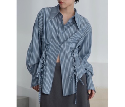 VACANCY(ヴァカンシー) レースアップバリモアシャツ