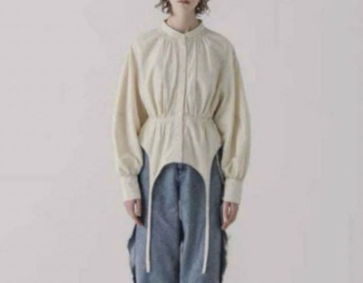 Eaphi（エフィ）　MULTI WAY STRIPE BLOUSE