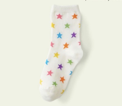 靴下屋　【Mighty Soxer】キッズ ライン星柄ソックス