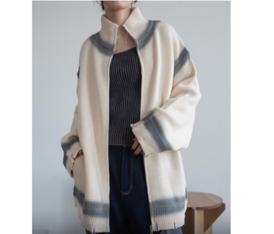 VACANCY(ヴァカンシー) スプレーZIPニットコート