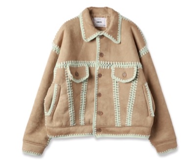 amok(アモク) HAND KNITTING BOA BLOUSON