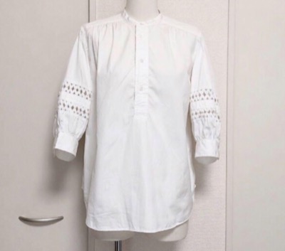 POLO RALPH LAUREN（ラルフローレン）　バンドカラーバルーンブラウスシャツ
