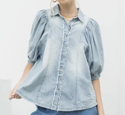 Was & Now　DEBBIE PUFF SLEEVE BLOUSE