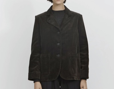 Margaret Howell（マーガレット・ハウエル）　Corduroy Asymmetric Collar Blazer