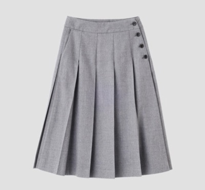 MARGARET HOWELL（マーガレットハウエル）　FLANNEL WOOL SKIRT