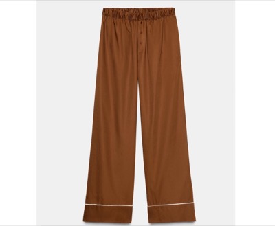 ZARA（ザラ）　コントラストポプリンパジャマパンツ