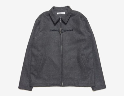 TAKAHIRO ISHIKAWA(タカヒロイシカワ) Toggle button zip up wool jacket