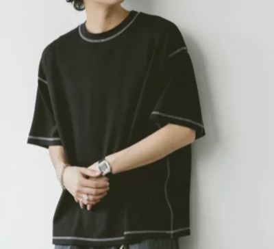 RAGEBLUE（レイジブルー）　カラーステッチ/ポンチTシャツ