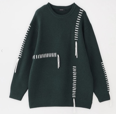 LOVELESS（ラブレス）　ポイントスレッド クルーネックニット