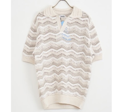 COOHEM（コーヘン）　ZIGZAG SUKASHI KNIT P/O
