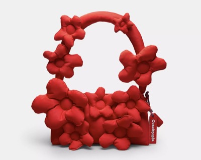 COACH ループ ショルダー バッグ・リサイクル ポリエステル・フローラル アップリケ