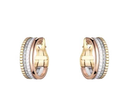 BOUCHERON(ブシュロン) キャトル ホワイト フープイヤリング