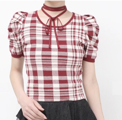 RESEXXY(リゼクシー) チョーカーデザインニットトップス