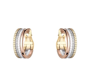 BOUCHERON(ブシュロン) QUATRE WHITE EDITION キャトル ホワイト フープイヤリング